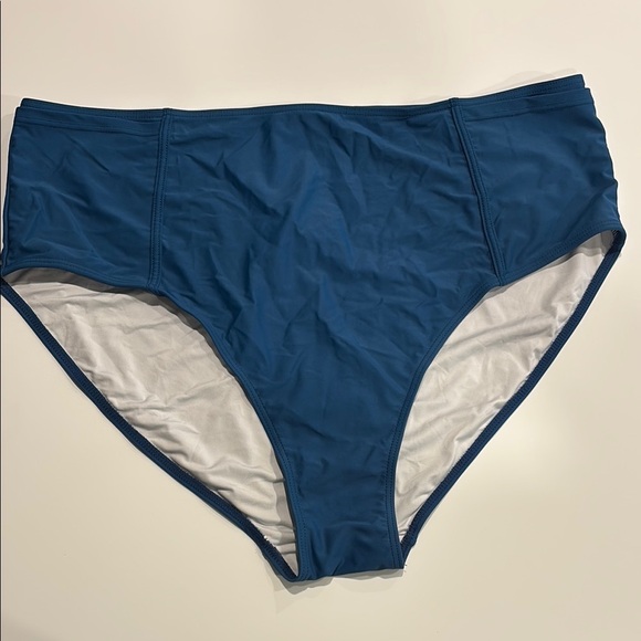 Latched Mama Blue and White Swim Bottom 4X - Picture 1 of 4